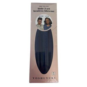 Yoshuyuki Little 3 Set Velvet Heatless Blowout Rods Blue Hair Styling Tool New